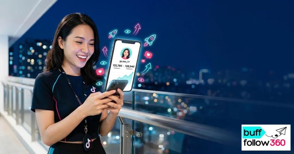 Bảng giá tham chiếu mua follow TikTok theo từng mốc số lượng, minh họa các gói tăng follow phù hợp nhiều nhu cầu