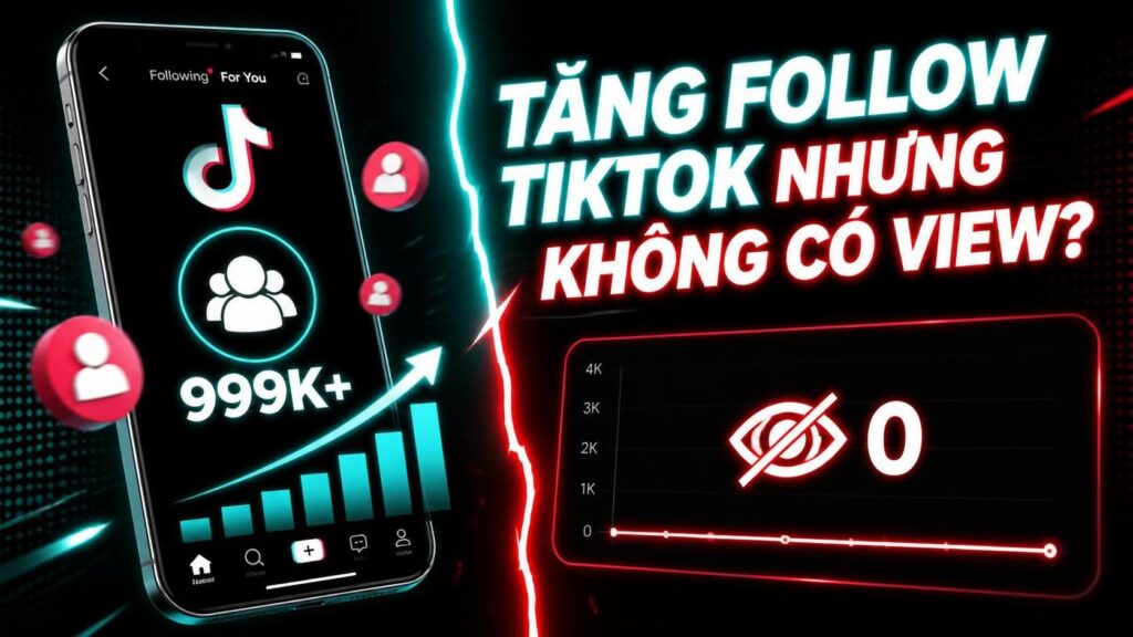 Tăng Follow TikTok Nhưng Không Có View: 6 Nguyên Nhân & Cách Xử Lý