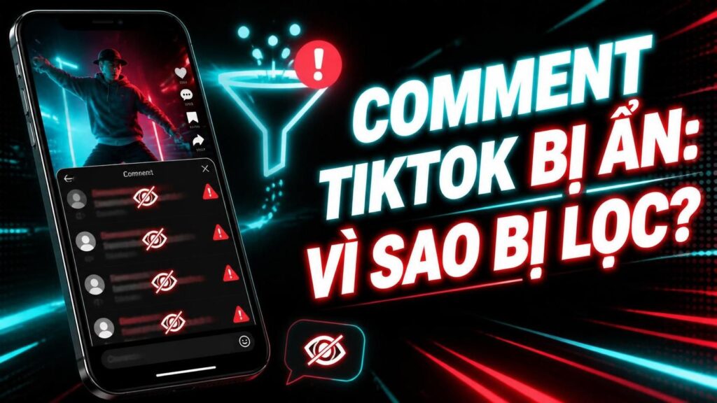 Comment TikTok có thể bị ẩn hoặc bị lọc khi hệ thống phát hiện từ ngữ nhạy cảm, spam hoặc liên kết đáng ngờ