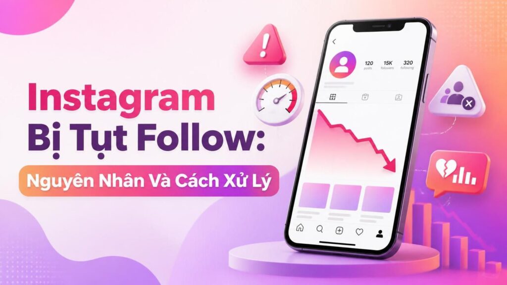 Instagram bị tụt follow sau khi buff