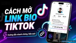 Cách mở link bio TikTok trên hồ sơ cá nhân