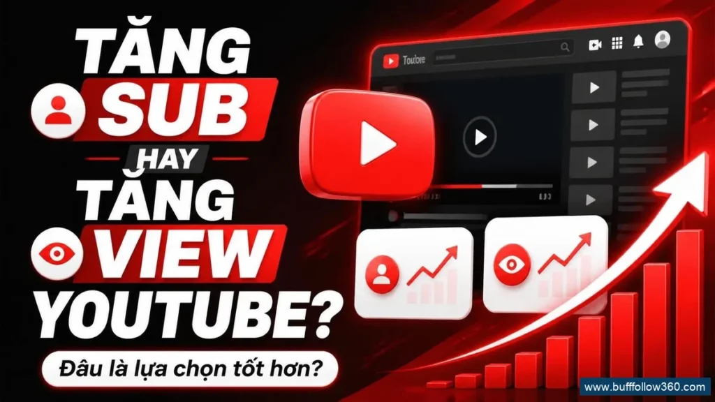 Tăng sub hay tăng view YouTube hiệu quả