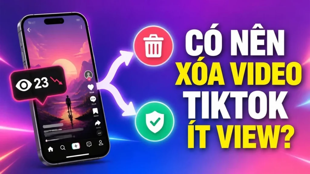 Có nên xóa video TikTok ít view rồi đăng lại