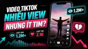Ảnh đại diện bài viết: Vì sao video TikTok nhiều view nhưng ít tim?